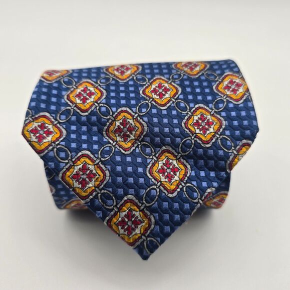 Jos. A. Bank Signature Gold Limited Edition Italian Silk Tie 3.75x60 - Picture 2 of 11